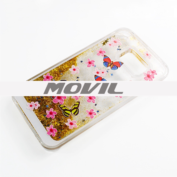 NP-2427 Funda con polvo brillante de estrella estilo para Samsung Galaxy S6 Edge-6